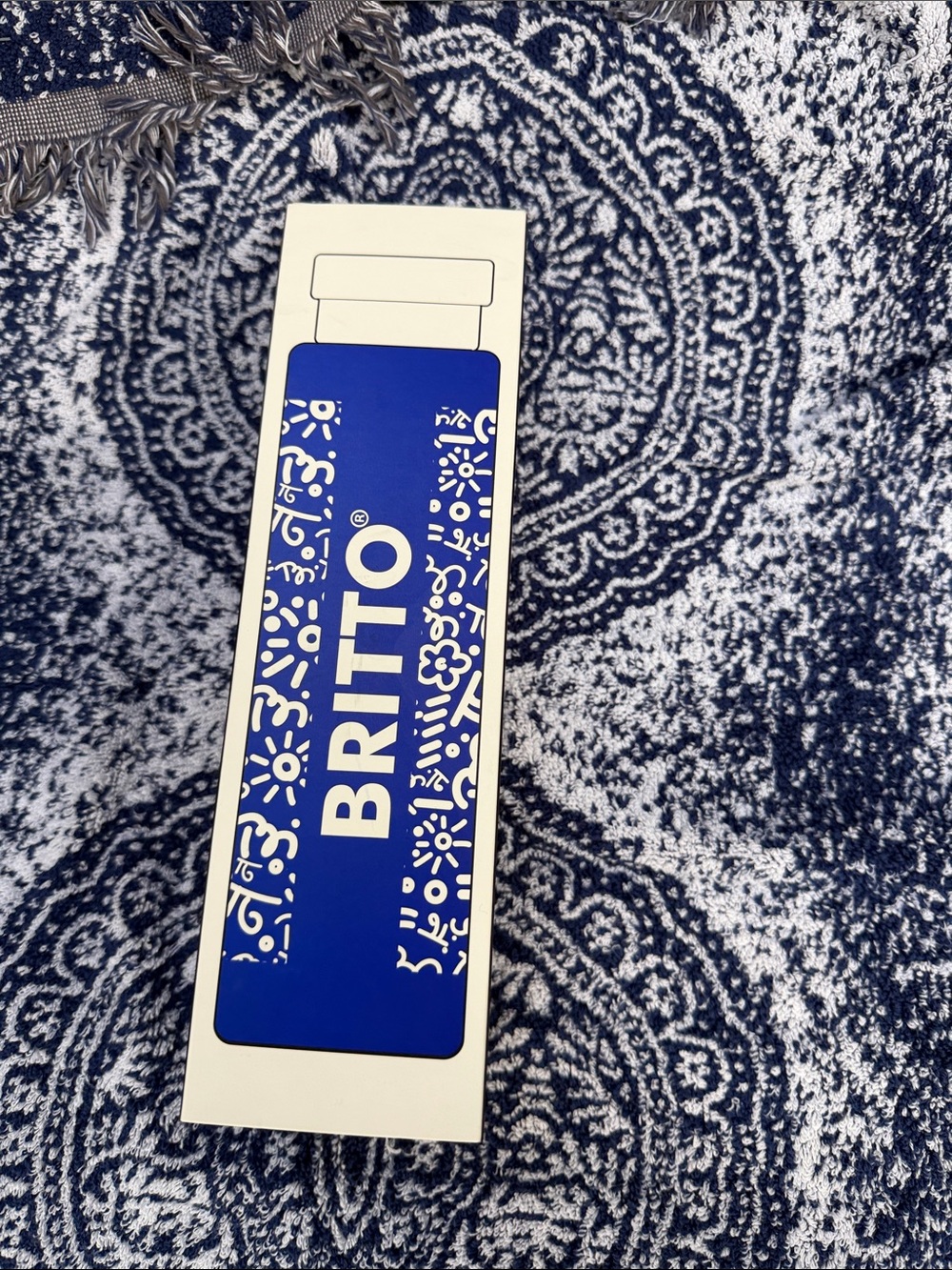 Britto Blue Decorative Water Bottle - BRITTO